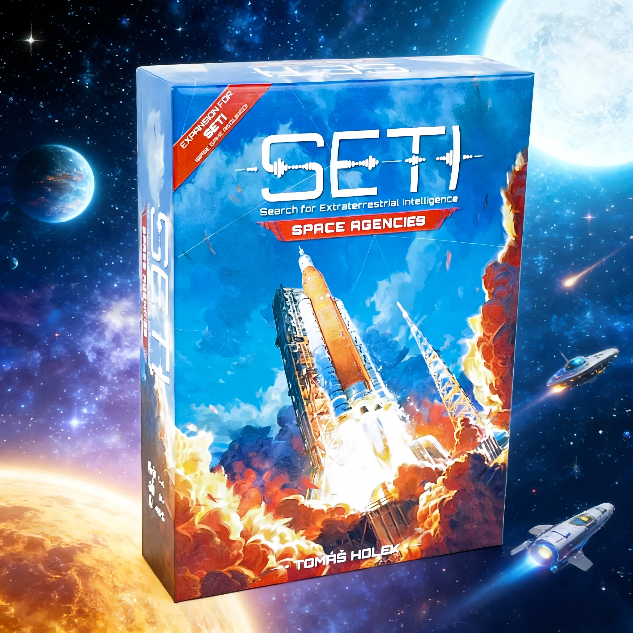 

Board Game：SETI: Space Agencies (2025) Big Box Expansion - Deluxe Edition. Requires Base Game to Play.