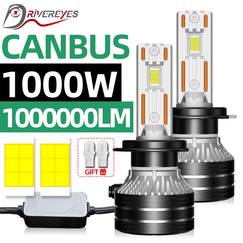 

Фара головного света Canbus 1000W K5C H7 H4 9008, без ошибок, H13 9007 880 881 H27 H11 H1 HB3 9005 HB4 9006 H8 9012 HIR2 H9 T10, противотуманная фара 12 В