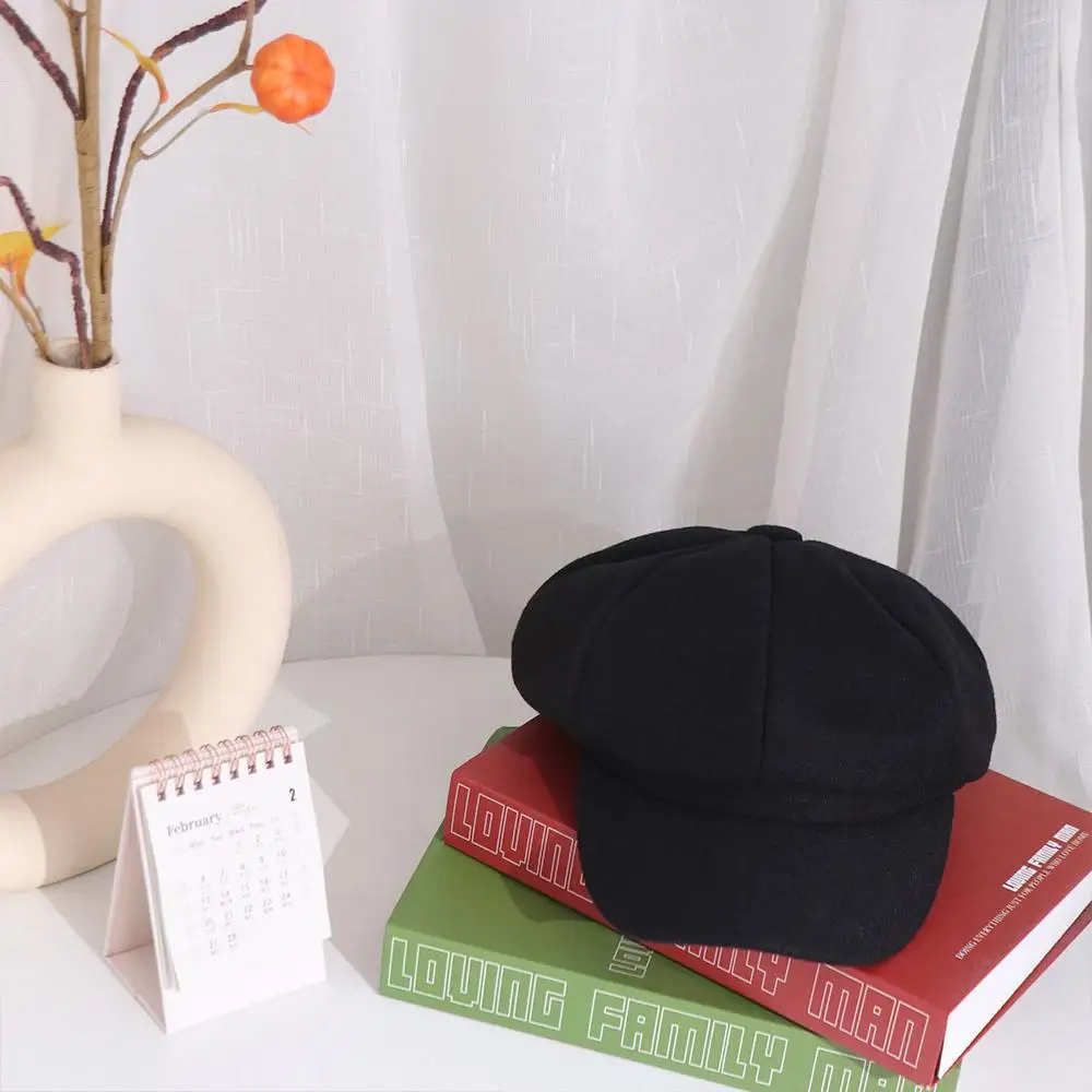 عارضة الكورية نمط الرجعية القبعات قبعة مثمنة JK خمر موزع الصحف قبعة بلون Y2k الرسام قبعة الفتيات