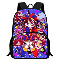 The Amazings Digitals Circus Kids Backpacks Boys Girls Student Birthday Gift School Bags Large Capacity Camping Durable Rucksack