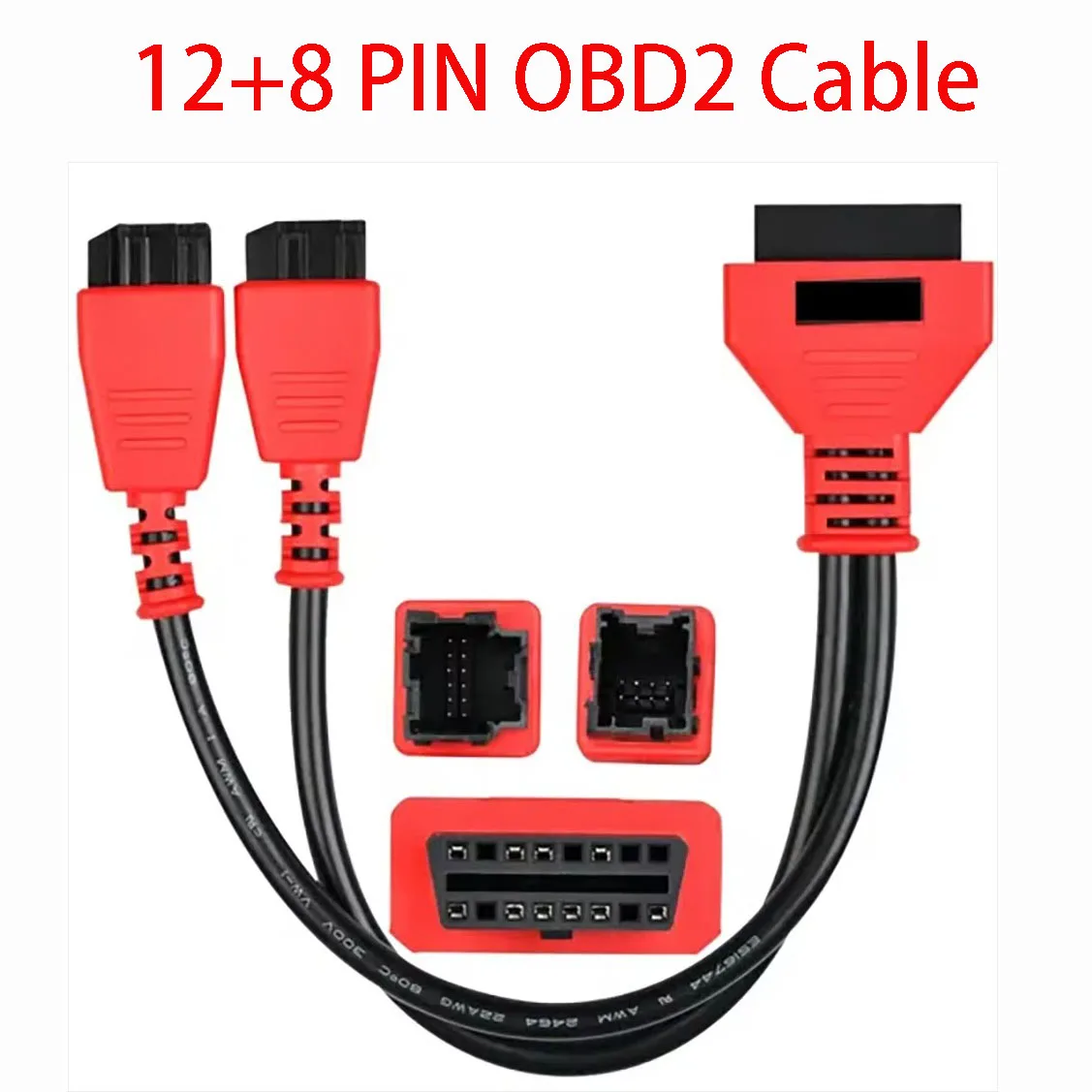 

For Chrysler 12+8 OBD2 Cable for FIAT OBD2 SGW Bypass Adapter Cable Works for LAUNCH X431 Autel Dz