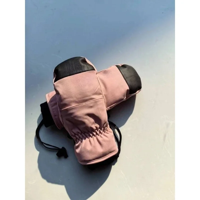 Single and double ski gloves, professional waterproof thermal protective gear, five-finger mountaineering man