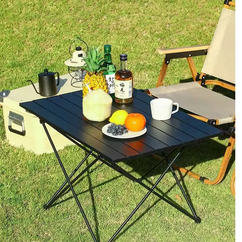 

Small Folding Camping Egg Roll Table Balcony Beach Fishing Nature Hikeoutdoor TableTerrace Tableware Mesas De Jantar Furniture