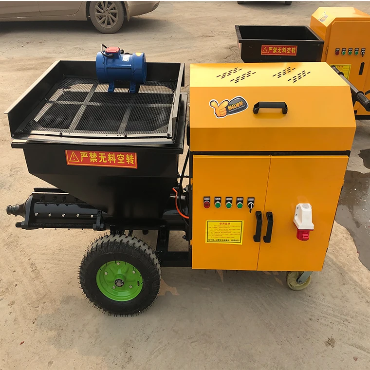 

Wall Putty Mortar Lime Plaster Automatic Cement Paint Sprayer Plastering Rendering Gypsum Spraying Machine