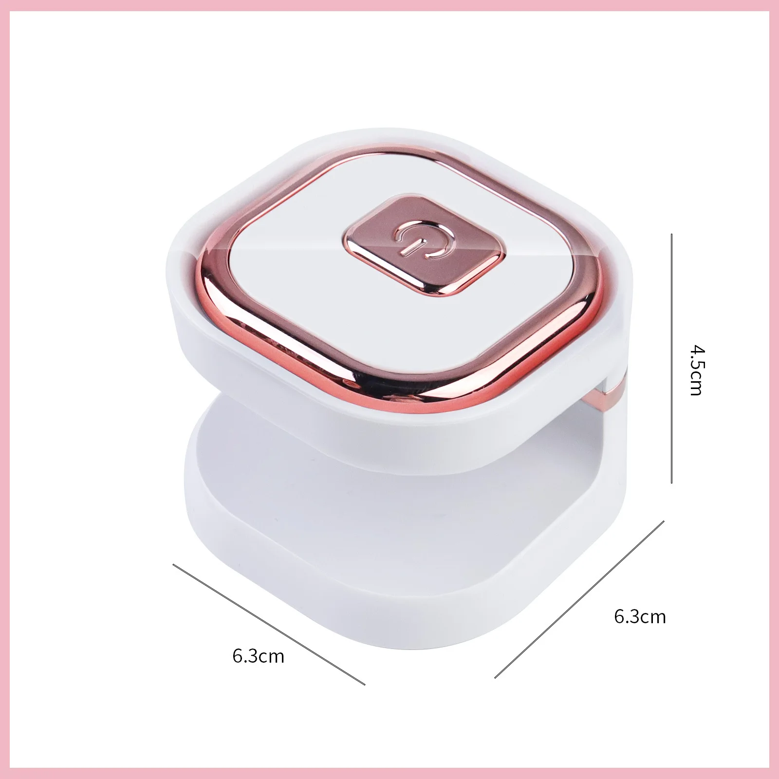 Mini Nail Lamp Quick-Dry Gel Nail Lamp 16W Portable USB UV Light for Easy Fast Nail Extension UV LED Curing Lamp Rose Gold