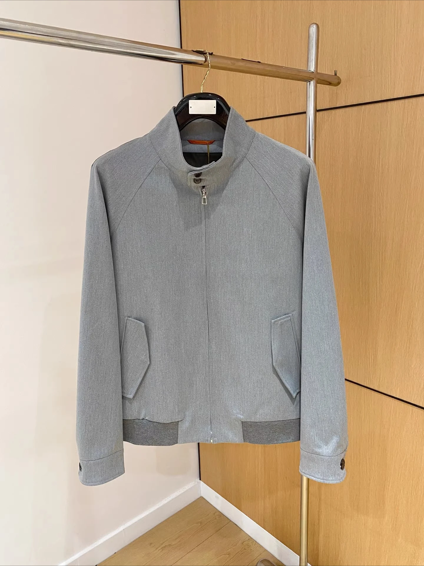 

LP 25aw contrasting color men's stand-up collar flight suit casual jacket