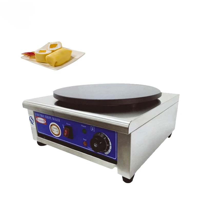 

Commercial Electric Griddle Crepe Pancake Maker Multi-function Single-head Non-sticking Crepe Machine