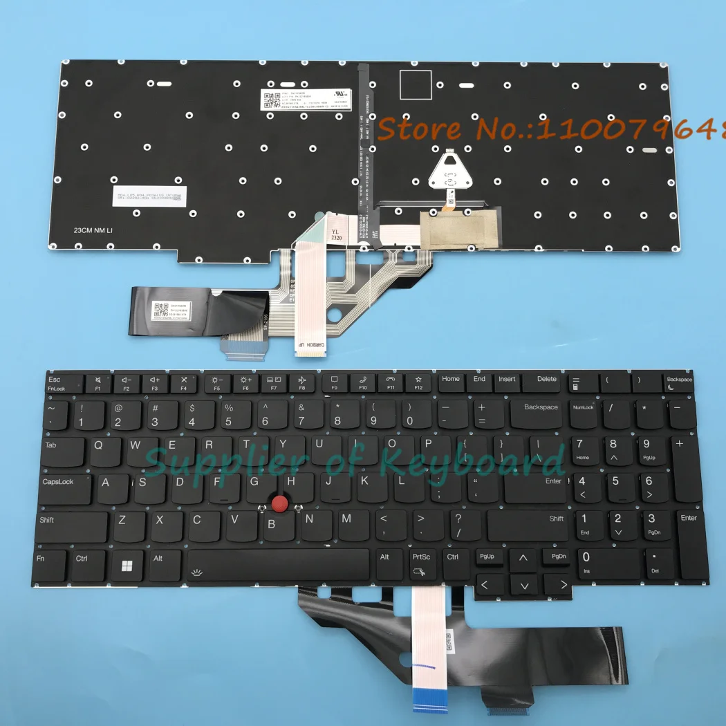 Originale NUOVA Tastiera Inglese Per Lenovo Thinkpad E16 Gen1 Tipo 21JN 21JQ 21JT 21JU Del Computer Portatile Retroilluminato SN21K54319
