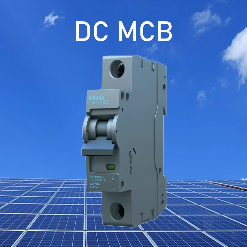 DC MCB CFB3Z DC circuit breaker 1P 2P  photovoltaic air switch 1-6A 10 13 16 20 25 32 40 50 63A