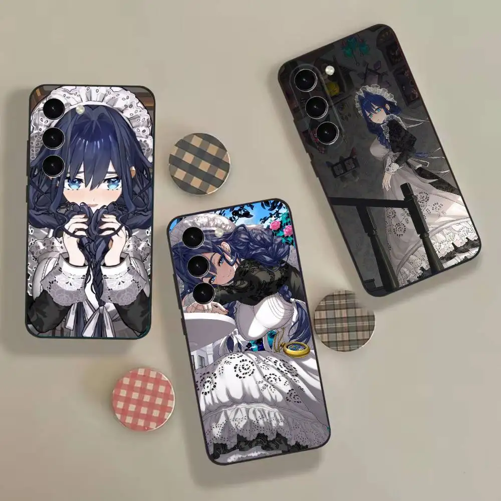 Anime Shy M-Maid Fashion Phone Case Black Cover For Samsung Galaxy A12,22,32,52,53,71,73, Note9/10/20 Ultra