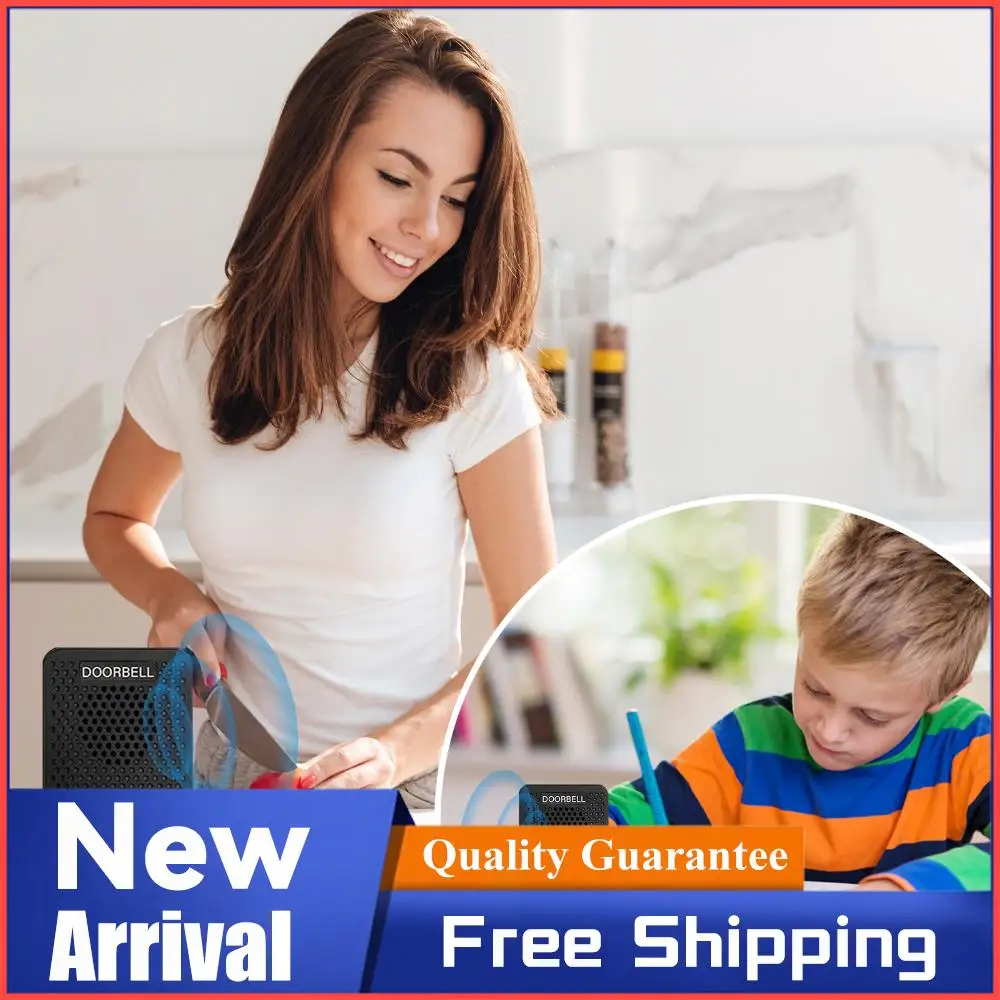 2 Way Voice Intercom with 4 Chimes 8 Volume Levels Hands-Free Wireless Intercom System for Home House Office