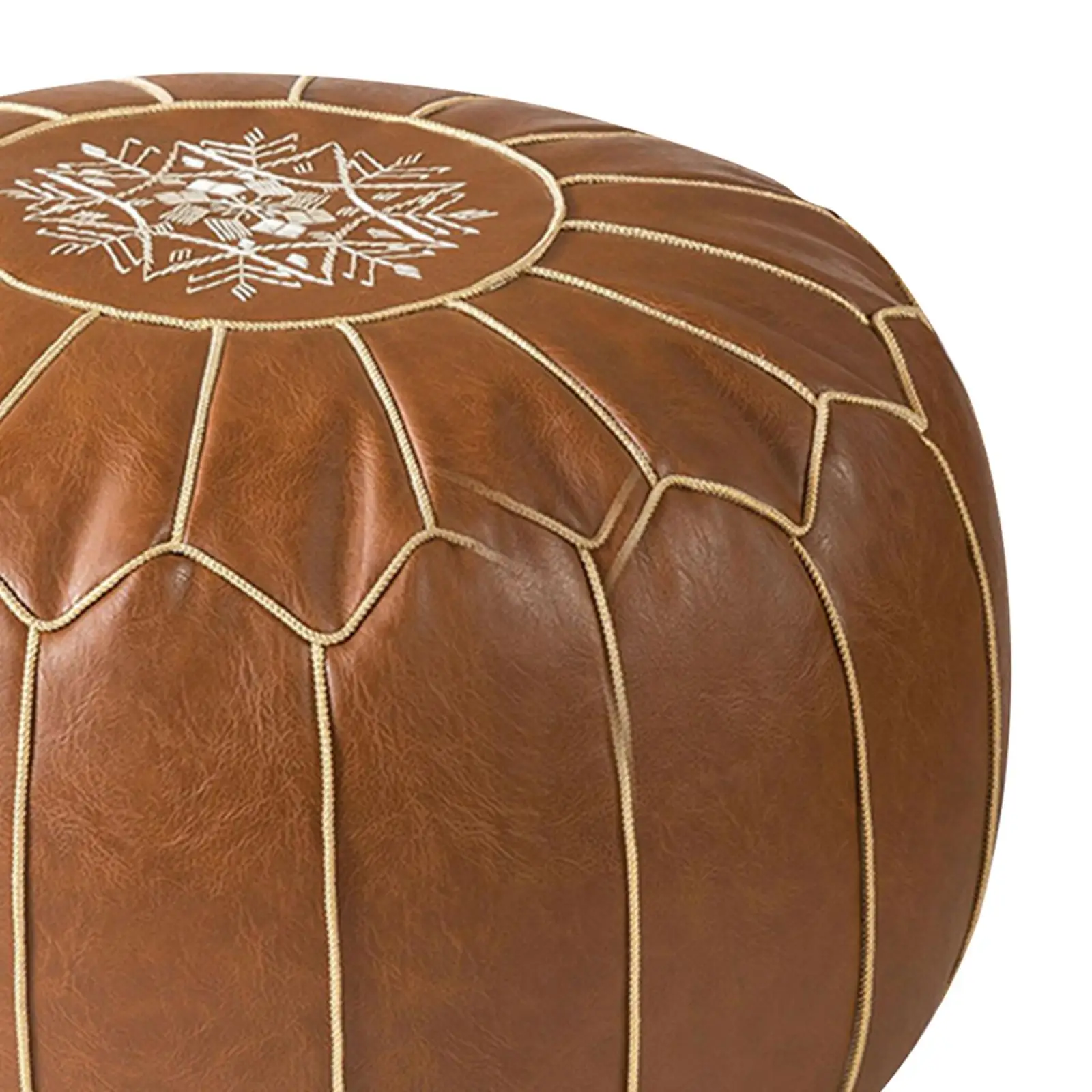 Unstuffed Pouf Cover under Desk Bedroom Decor Foot Rest Cover Large Embroider Craft Foot Rest Patio Seat Cover Footstool Cover