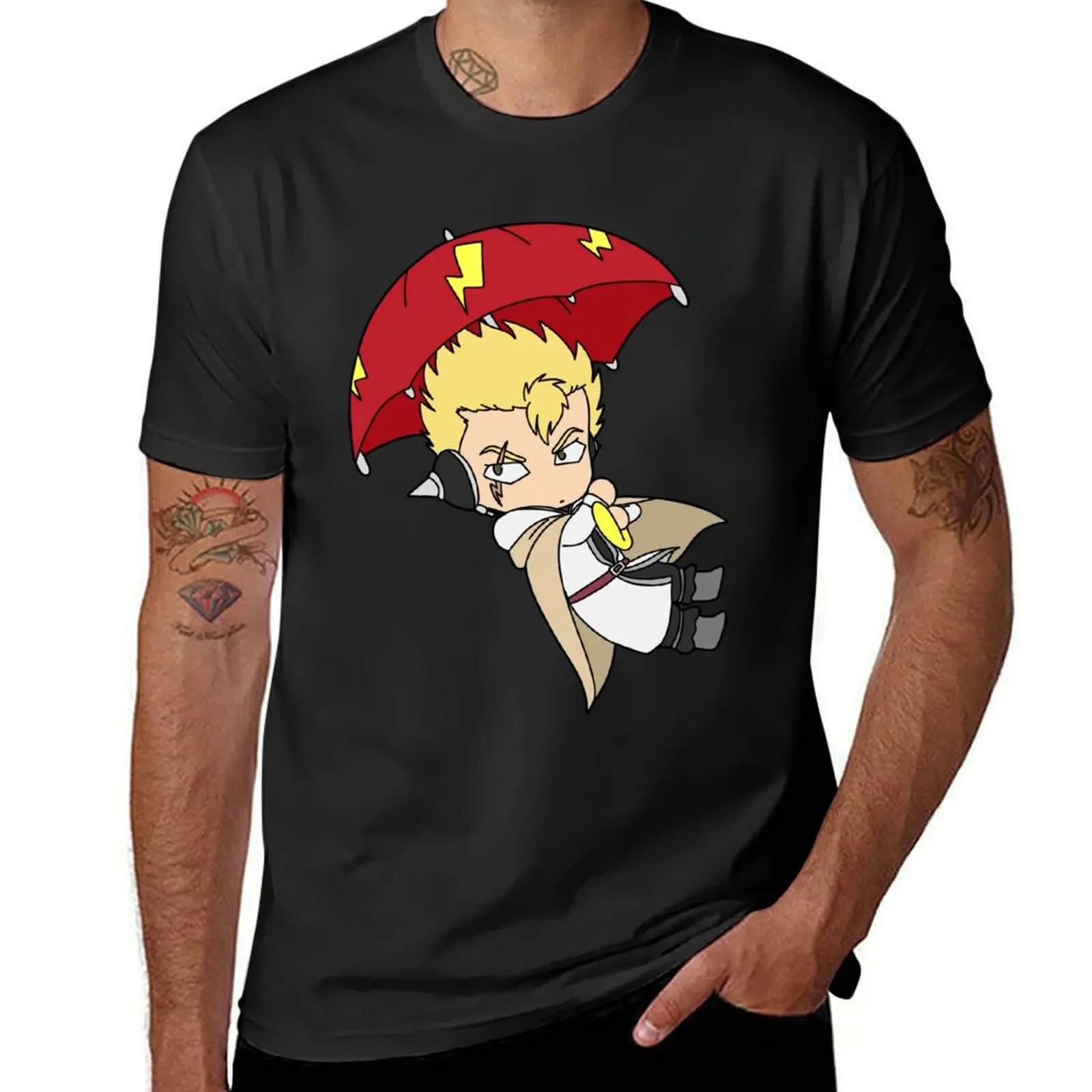 Tenrou Laxus T-Shirt summer clothes kawaii clothes plain tshirts for men