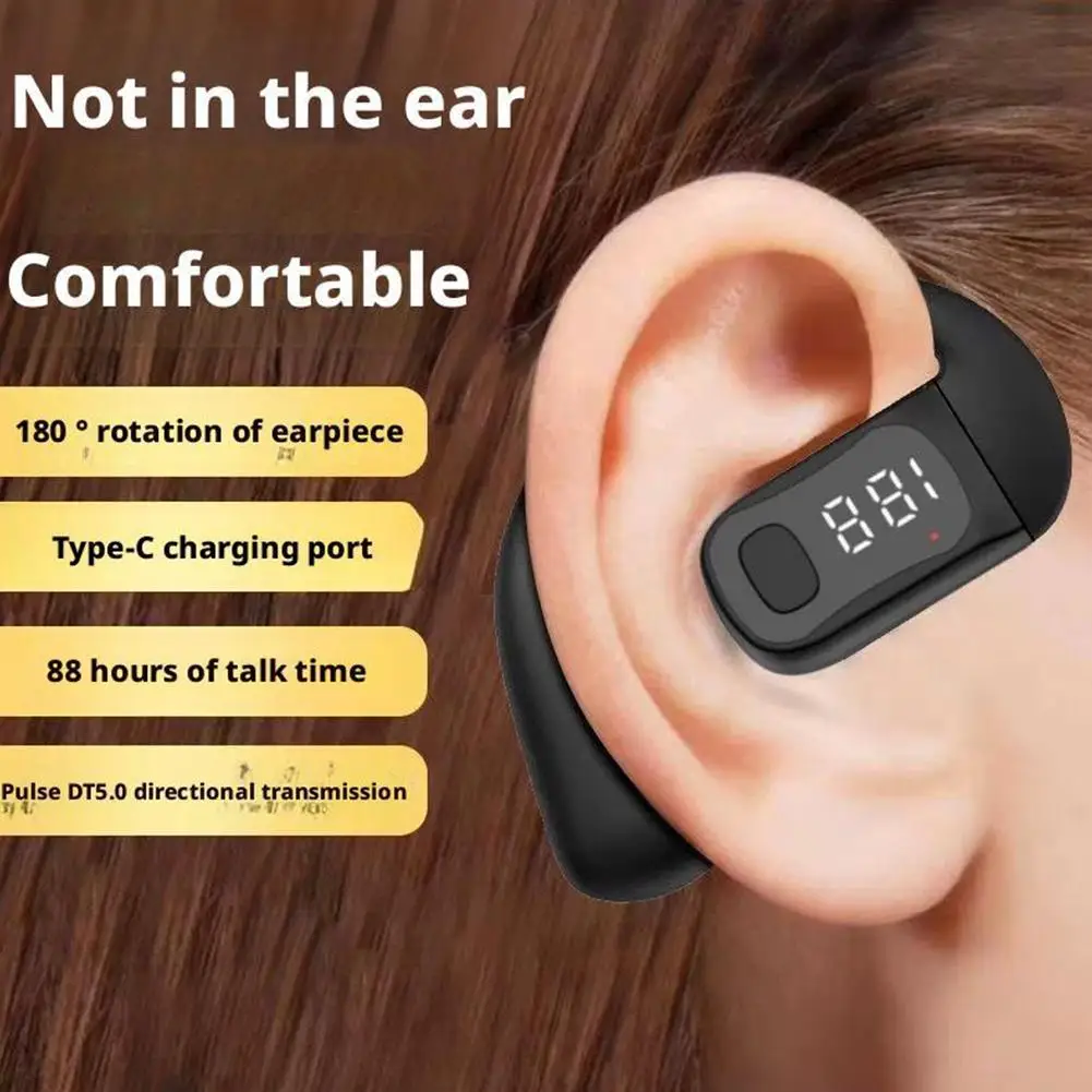 

Беспроводные наушники Bluetooth 5,4, легкие вращающиеся наушники, светодиодный микрофон для вызова, HD наушники с объемным звуком, крючок для дисплея, одинарный Z3B9