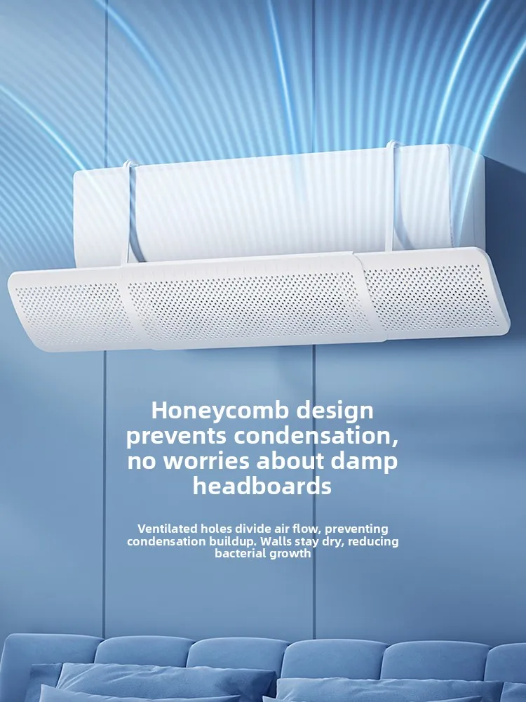 

Универсальный настенный кондиционер, Wihield, не требующая установки, защита детской комнаты ille, выход холодного воздуха, направляющая направления ветра