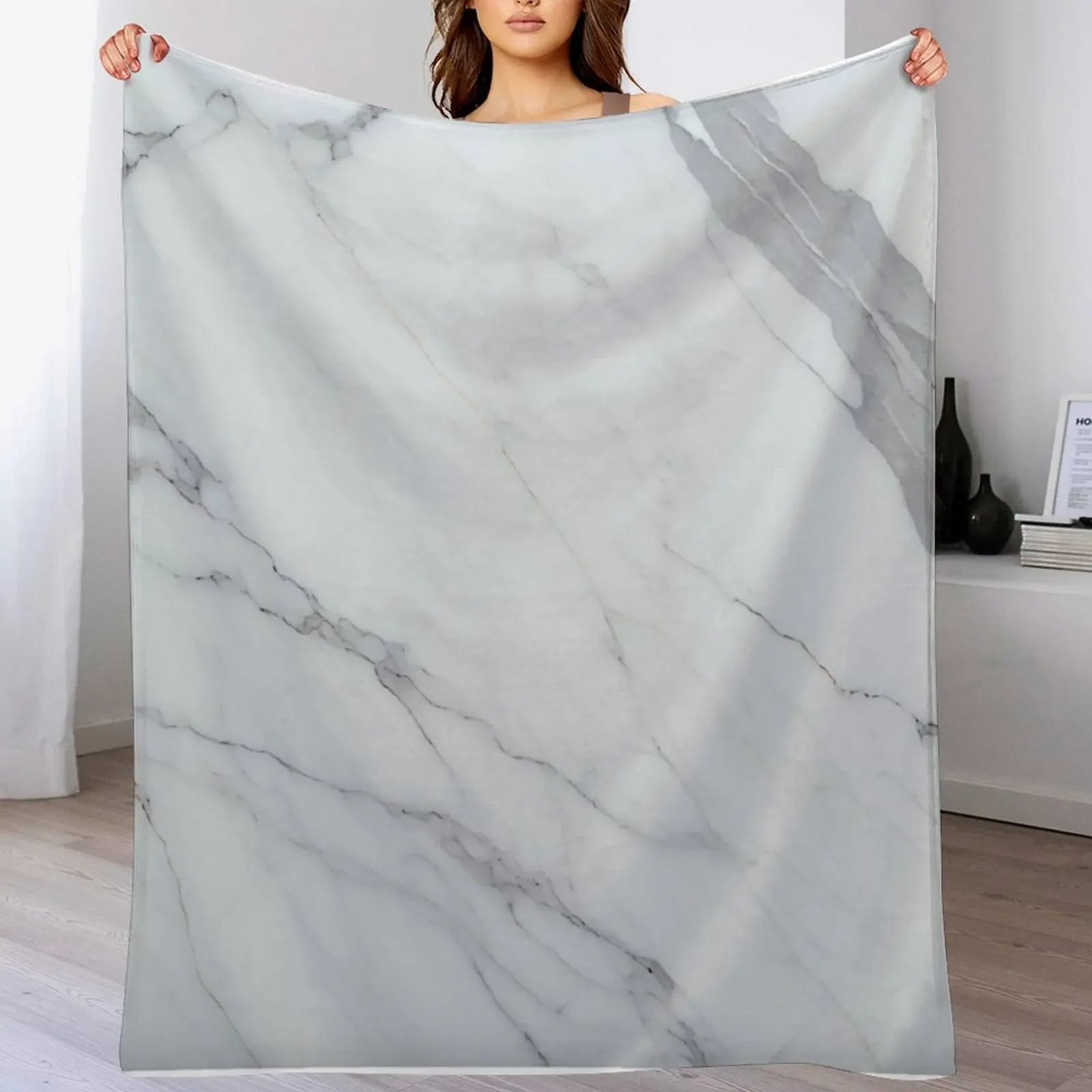 

Marble painting background print with a gray-colored texture Throw Blanket Luxury St Soft Beds Luxury Thicken Blankets