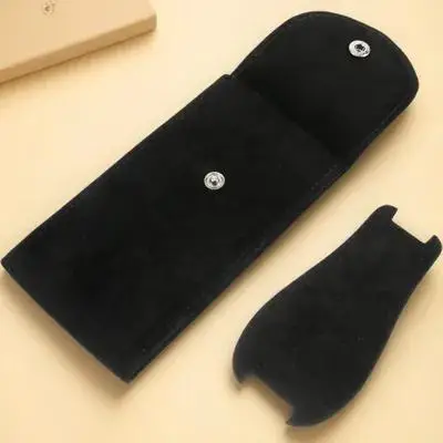 

Beaded Flannelette Bag Portable Watch Bag Built in Pad Black Portable Watch Pouch Container Storage Travel ganizer
