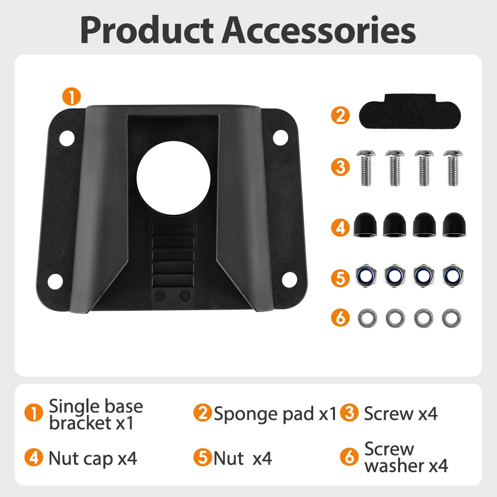 NEWBOLER 1-10 Stück Faltbarer Fahrrad-Schweinsnase-Taschenadapter für Brompton Fahrrad Vorderradträger-Adapter mit Schrauben für Vordertaschenhalterungen – Detail 2