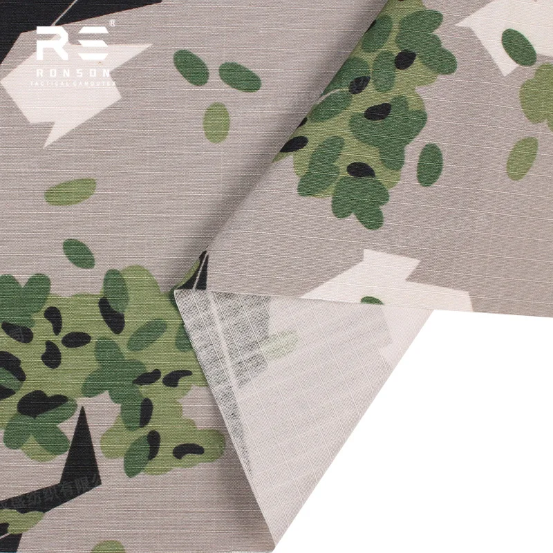 

hot sale 50% Nylon 50% Cotton Ripstop fabric Yugoslavia Serbian Karst Camo NYCO5050 tactical fabric use for uniform in stock