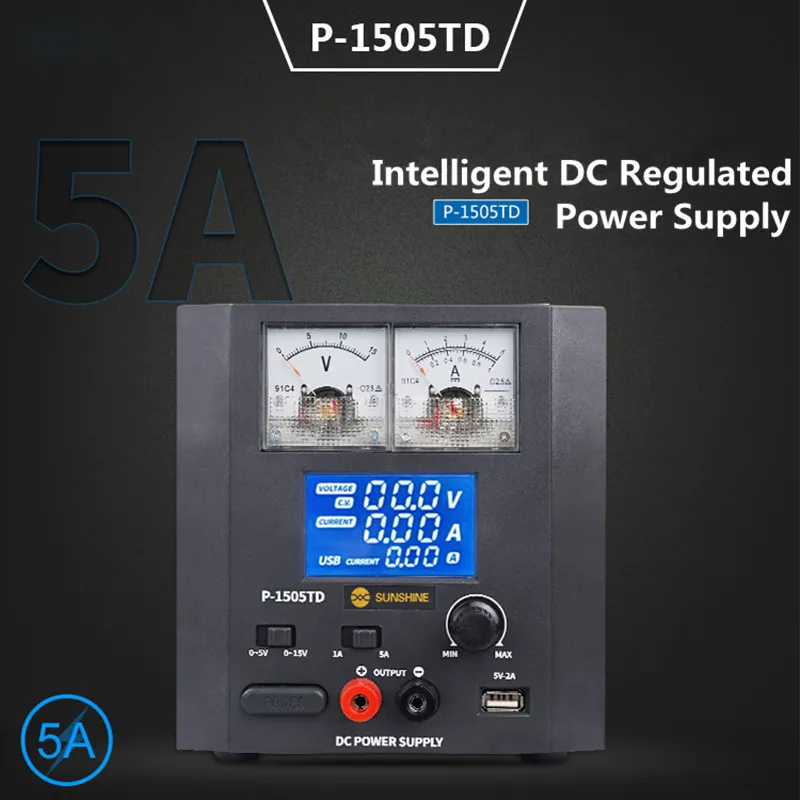 SUNSHINE P-1503TD P-1505TD P-0503C alimentatore portatile regolato per telefono cellulare con protezione da cortocircuito