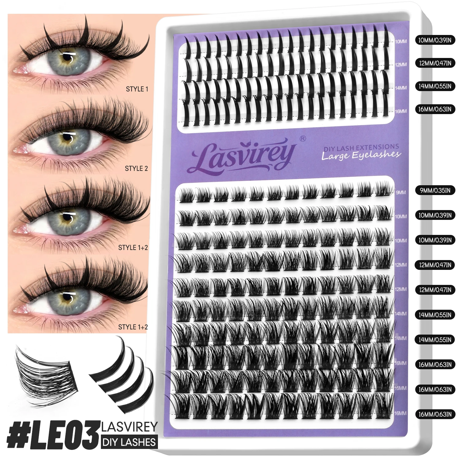 Fluffy Lash Clusters DIY Spiky Cluster Lashes