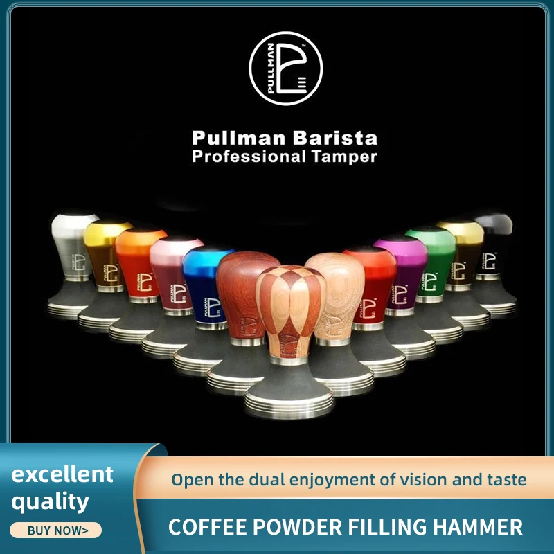 PULLMAN Adjustable Barista Coffee Presses, Coffee Machine Accessories, Balancing, Flat Bottom Press, 58mm