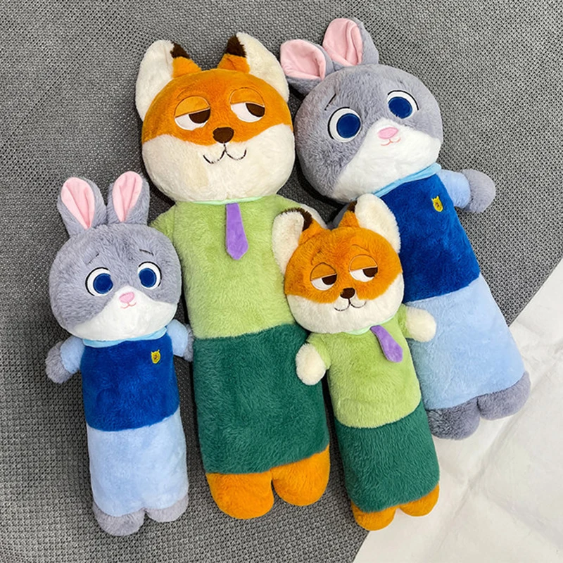 

Animated Movie Zootopia Stuffed Animal Plush Long Body Pillow Toy Fox Judy Hopps Rabbit Nick Wilde Fox Zootropolis Doll Gift