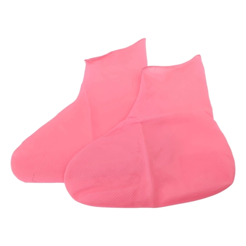 1 Pair Waterproof Nonslip Silicone Shoe Cover Wearresistant Unisex Rain Boot for Outdoor Rainy Day Reusable Shoe Cover