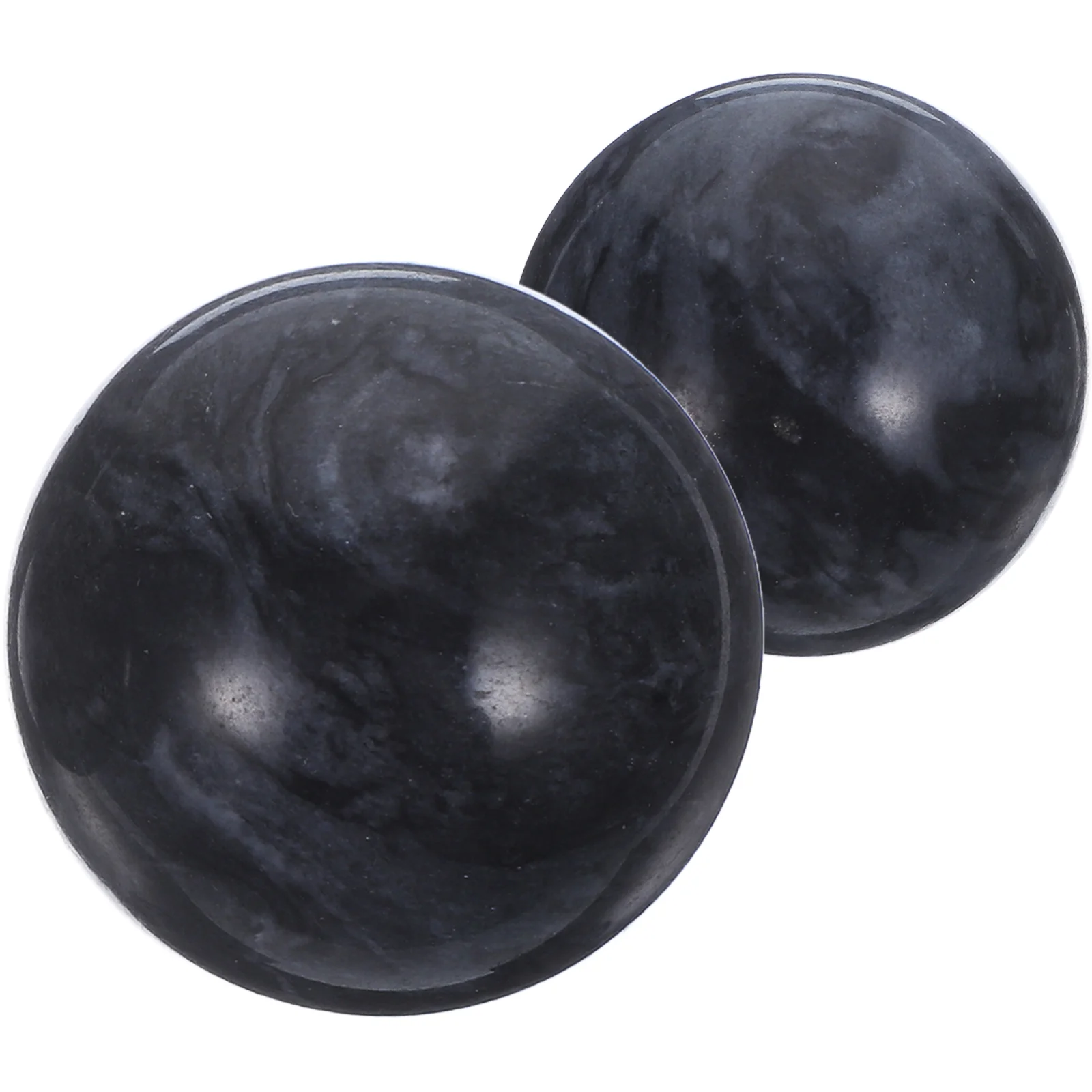 2 Pcs Jade Ball Toy Stress Reliever Massage Health Exercise Fitness