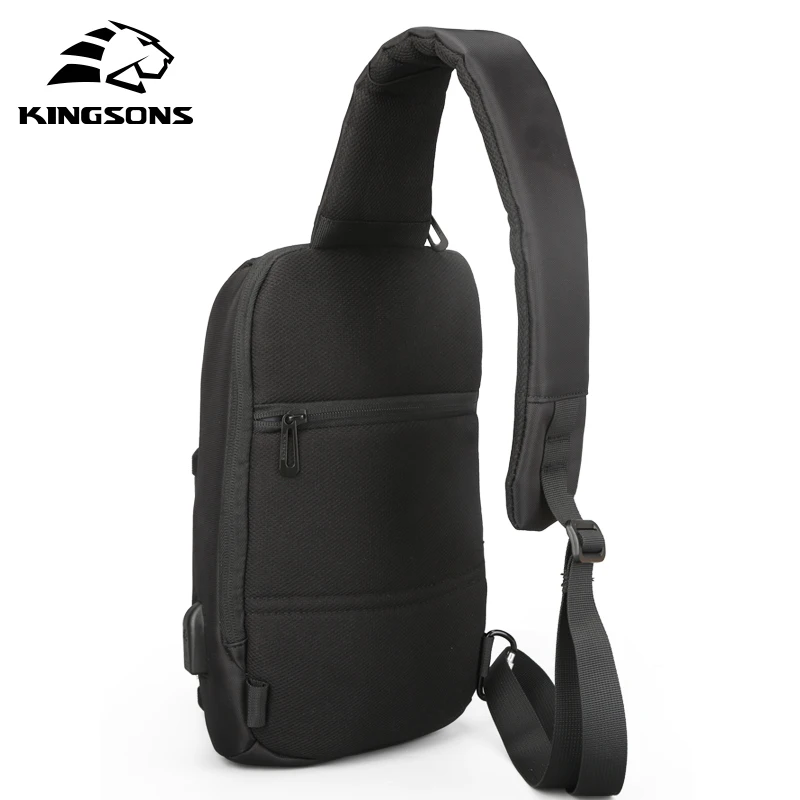 Kingsons Waterproof 10.1 Inch Chest Backpack for Men Women Casual Crossbody Bag Leisure Travel Single Shoulder Backpack