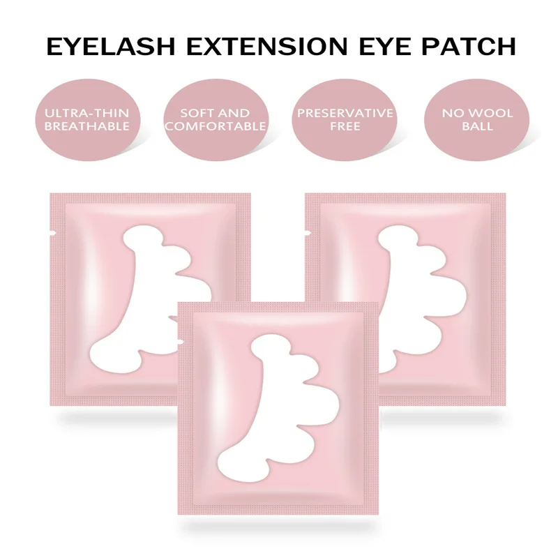 50pairs/bages Disposable Cloud-shape Beauty graft Eyelash Pads Waterproof  Gel Eyelash Pads with suppport custom