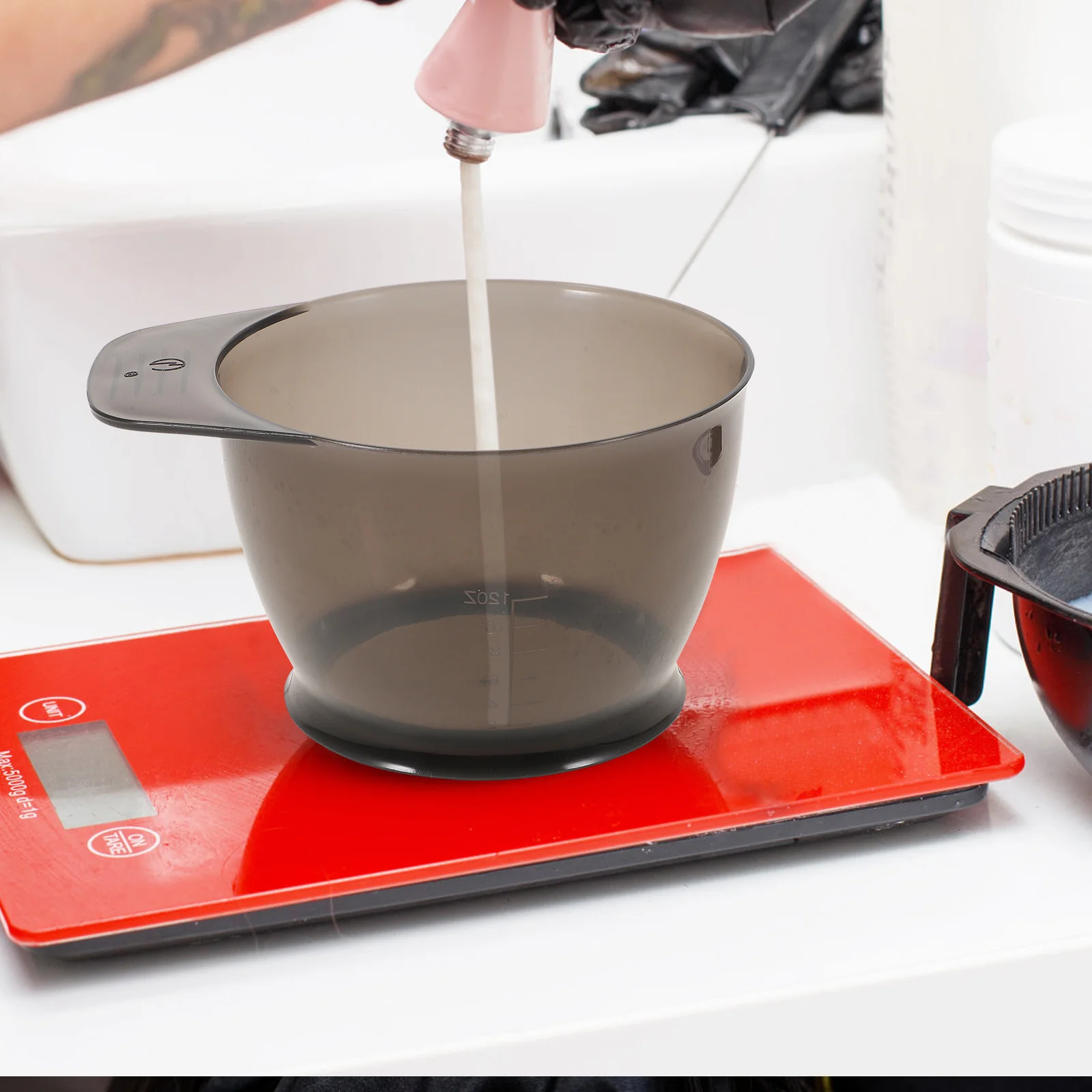 2Pcs Hair Coloring Kit Professional Salon Hair Dye Set DIY Hard Plastic Tinting Bowl Dyeing Brush No Hassle Use - Image 2