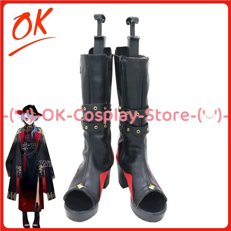 

[Customized] Vtuber Hoshimachi Suisei Cosplay Shoes Anime Game Roleplay Costume Prop Halloween Carnival Party PU Leather Boots