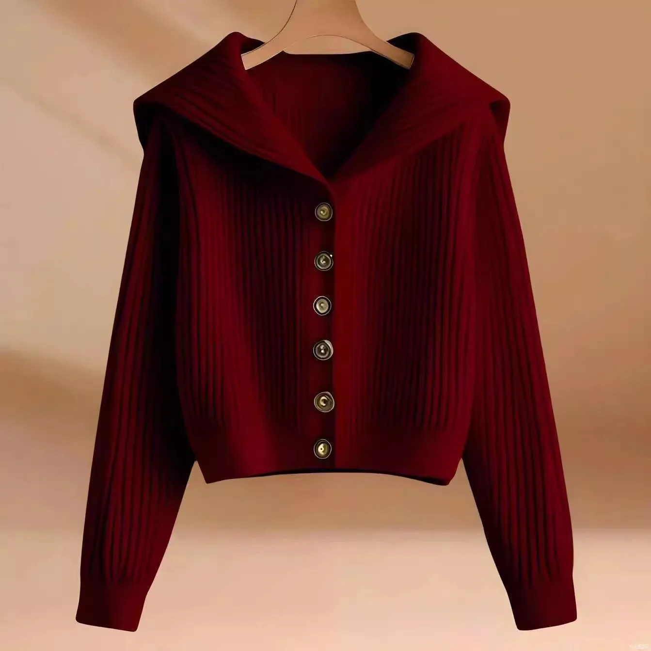 2025 automne hiver femmes tricoté simple boutonnage pull décontracté ample doux Cardigan pull veste à manches longues tricots