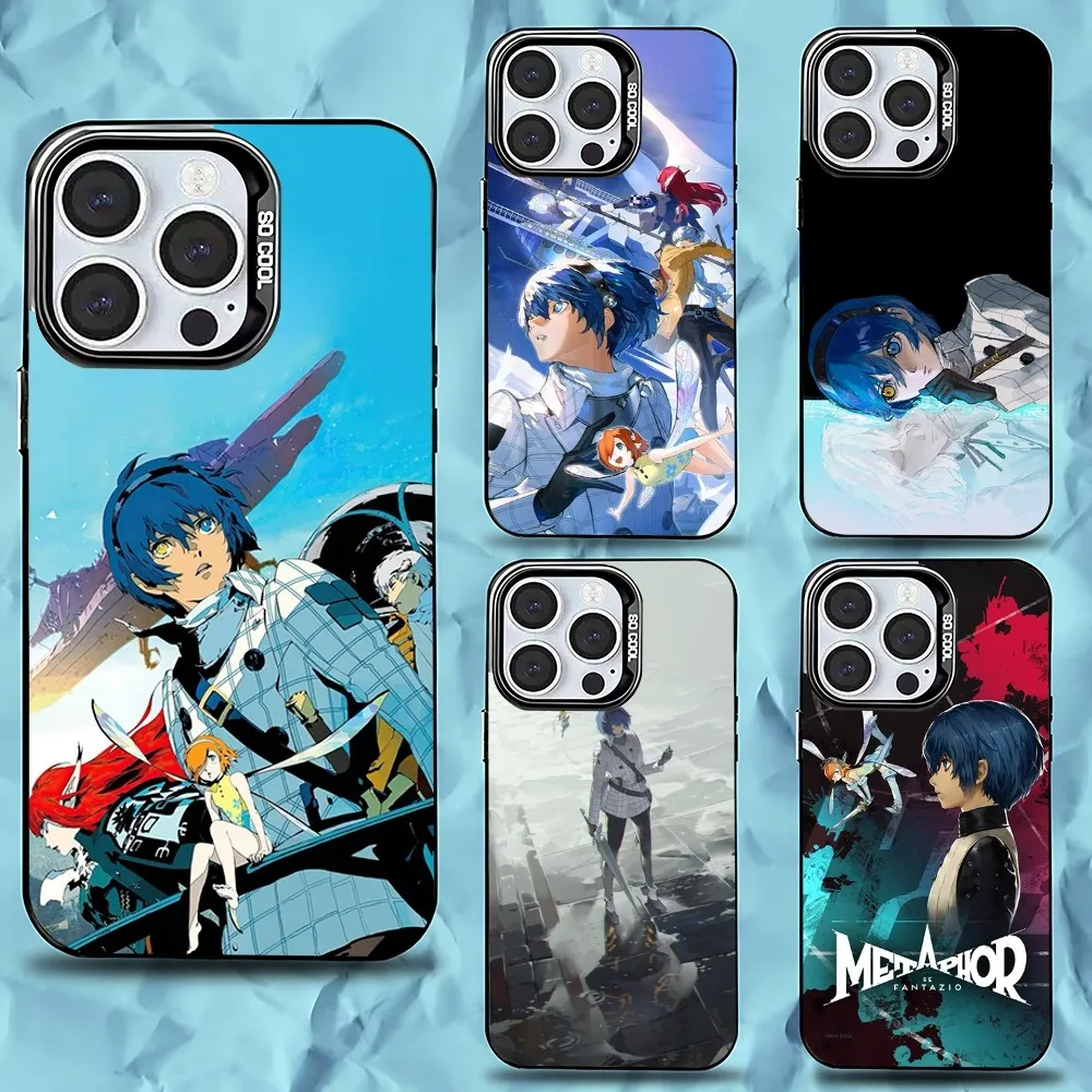 

Game Metaphor ReFantazio Phone Case For iPhone 16,15,14,13,12,11,Pro,Max,Plus,Mini,XS,SE Anti Fall Black Matte Hard Bumper