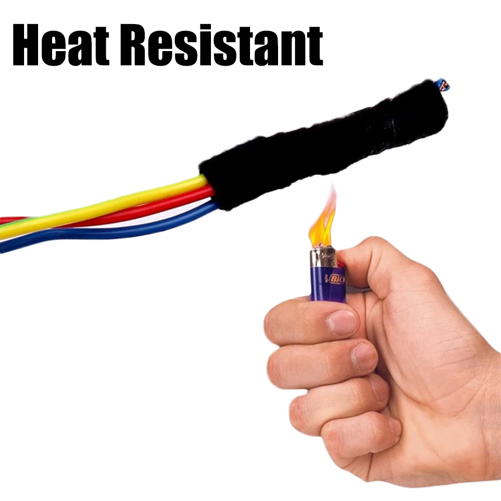 Cinta eléctrica resistente al calor, paquete de arnés, aislamiento, cableado automático, envoltura de tela, organizador de cables impermeable, cintas adhesivas