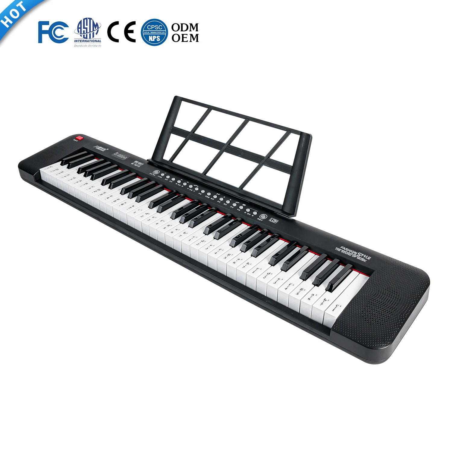 

61 Keys Electronic Organ Keyboard Sustain Chord Function Piano Instrument Music Keyboard Dual Keyboard Function