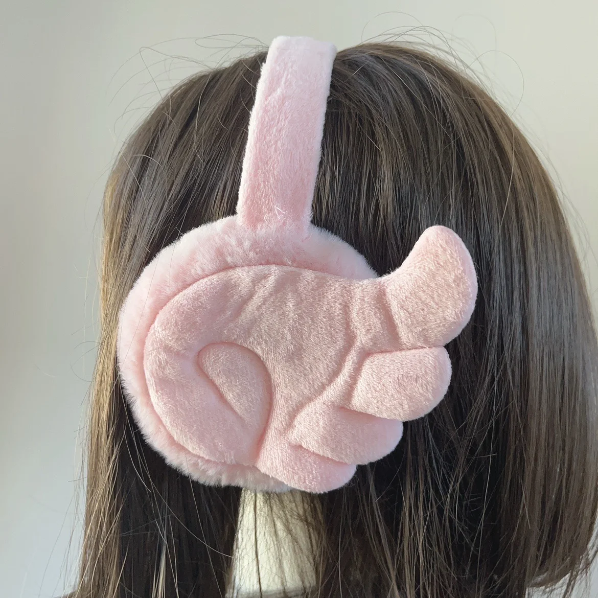 Korean Ins Style Angel Wings Ear Muffs Imitation Rabbit Fur Plush Soft Y2K Cute Girls Warm Ear Warmer Trendy Outdoor Ear Muffs