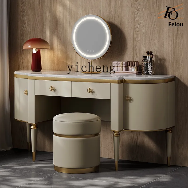 

LX dresser combination modern natural luxury stone marble integrated storage