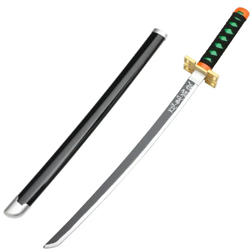 Demon Slayer Child Spy Kanroji Mitsuri 30inch Wood Katana Suord Weapon Demon Slayer: Kimetsu no Yaiba Role Play Azuma Zenitsu 75cm Model