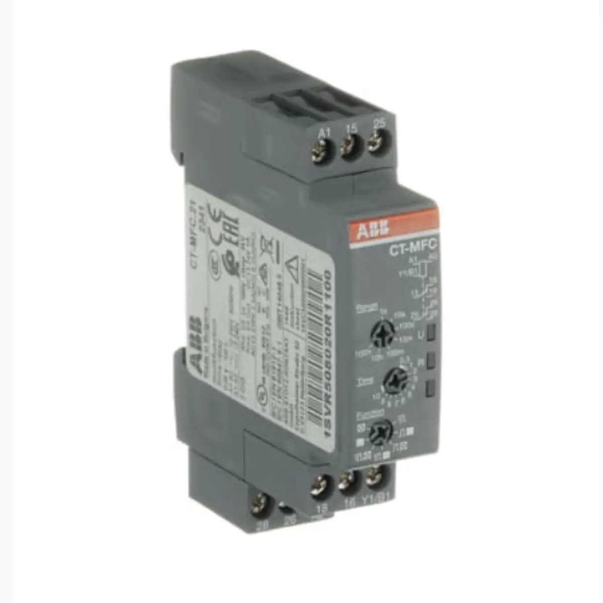 

10230080 CT-MFC.21 1SVR508020R1100 Time relay, Multifunctional 2c/o, 12-240VAC/DC