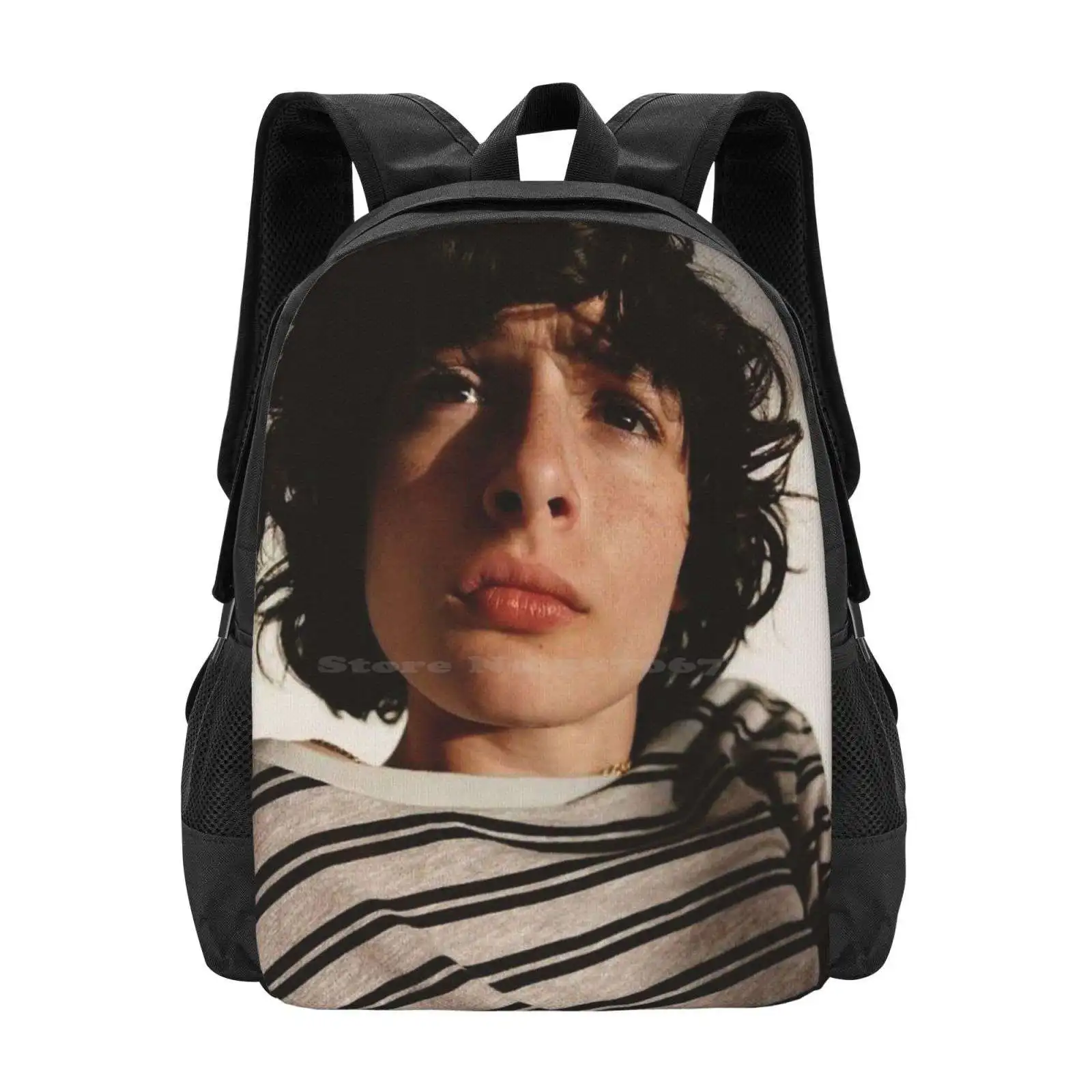 Finn Wolfhard New Arrivals Unisex Bags Student Bag Backpack Finn Wolfhard Finnwolfhard Reddie Richietozier Richie Tozier It