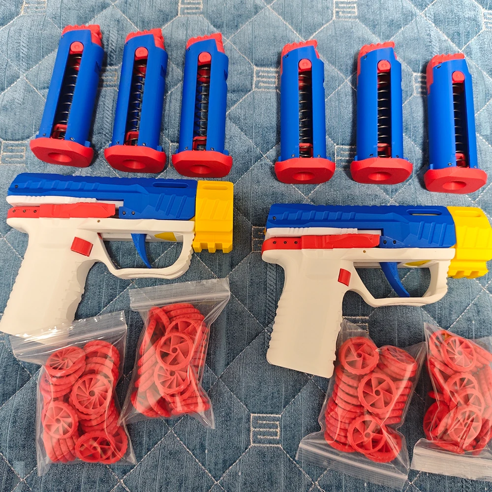 FANDAO التلقائي الميكانيكية الطيارة القرص مطلق النار 3D طباعة Block26 نموذج تعليمي آمنة السلس إطلاق لمشروع العلوم للأطفال #4