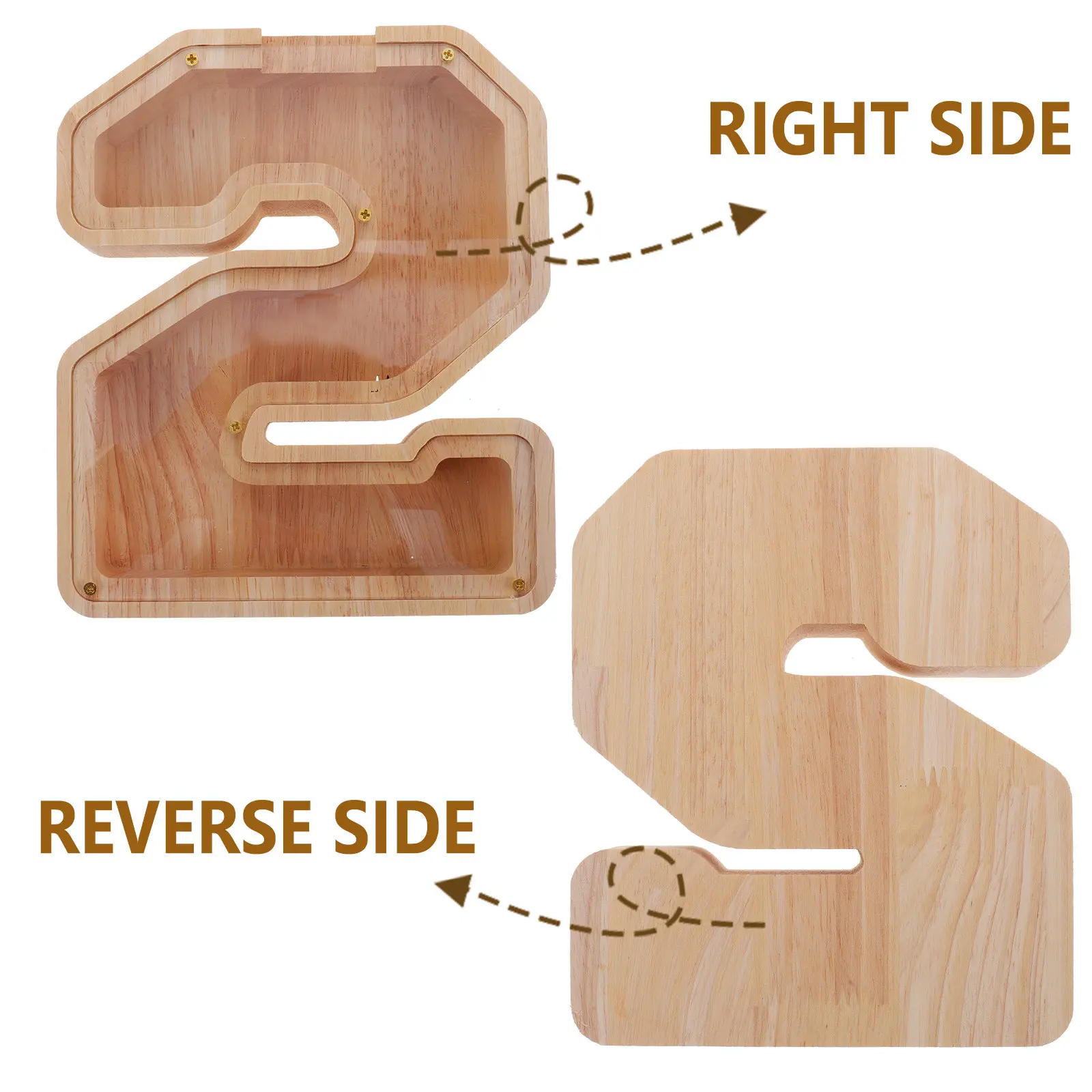 

Прозрачная деревянная копилка-сейф в современном фермерском стиле, настольная банка для монет, для детских сбережений