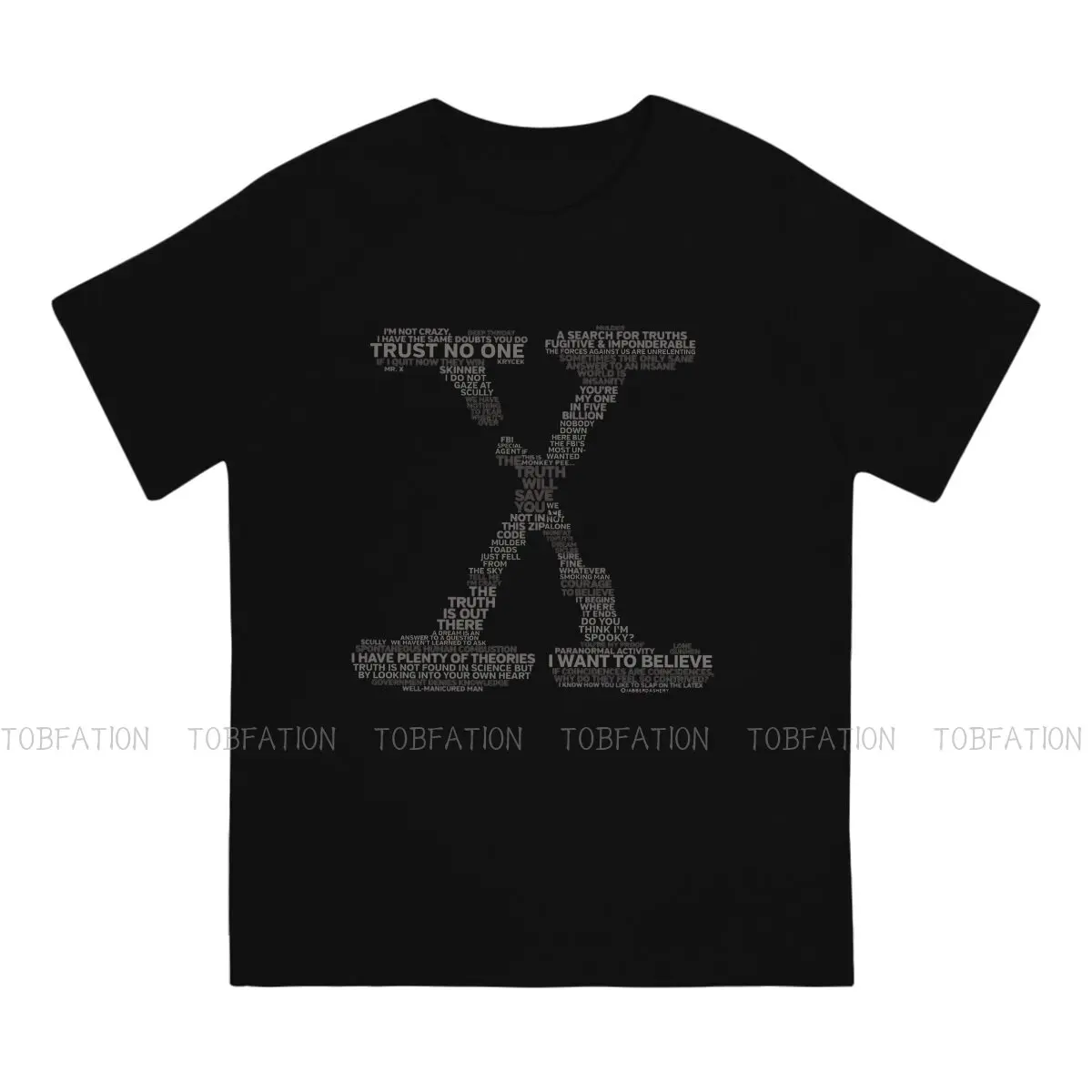 the X Files Wisdom T Shirt Grunge Men\'s Tees Summer Big size Cotton Clothing Harajuku Crewneck TShirt