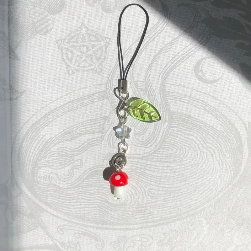 Red Mushroom Phone Charm