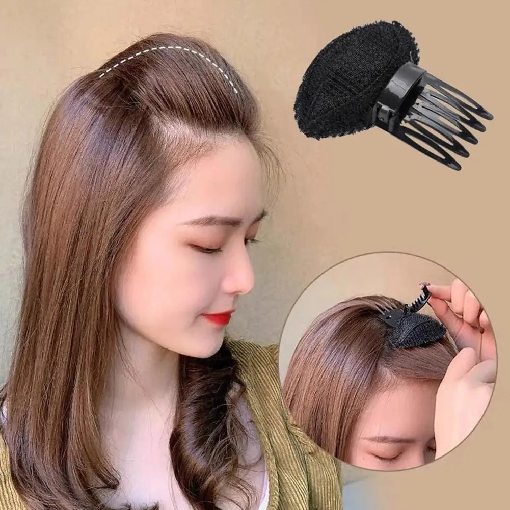 1PC Invisible Hair Pins Forehead Volume Fluffy Sponge Pad Women's Fashion Hair Styling Tool for Professional Makeup Comb F2B9