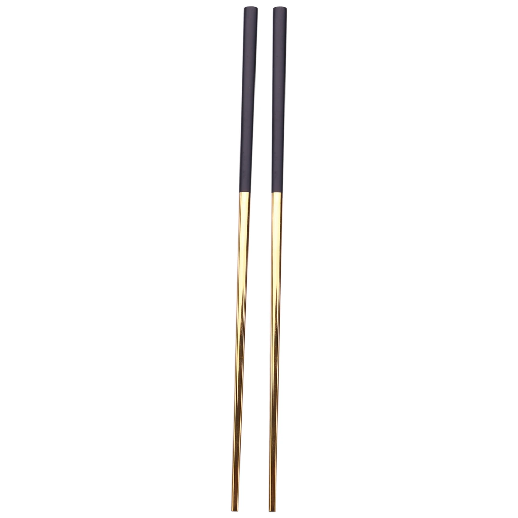 

5 Pairs Chopsticks Stainless Steel Chinese Gold Set Black Metal Chop Sticks Set Used for Sushi Dinnerware