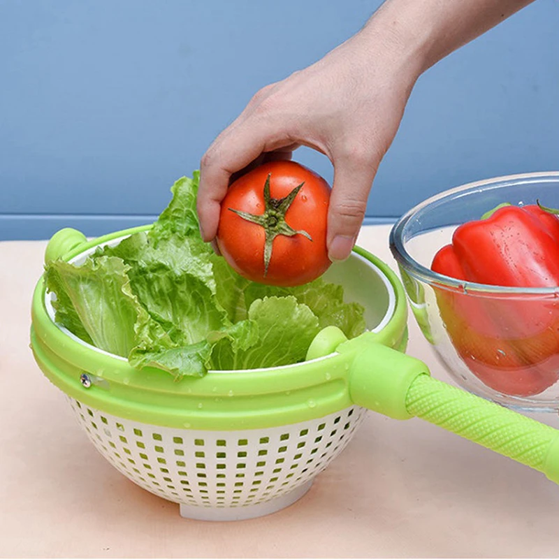 과일 및 야채 탈수기 가정용 핸드 프레스, 야채 및 과일 샐러드 회전 청소 및 탈수 장치