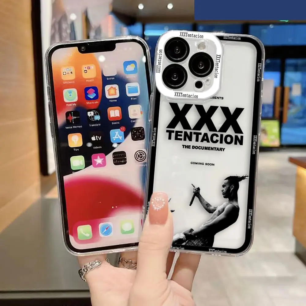 Funda Transparente para Teléfono con Diseño de Rapper 17 X-XXXTentacion para Xiaomi Redmi Note 15 14 13 12 11 11T 11S 10 9 10S 9S 8 Pro Max Plus, Funda de TPU